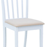 Scaun din lemn Houston, rubberwood, finisaj, nuc, 40x49x94 cm - Alb