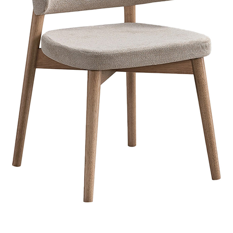 Scaun din lemn Siena cu nuante Naturale-bej, cauciuc masiv, 48x50x81 cm