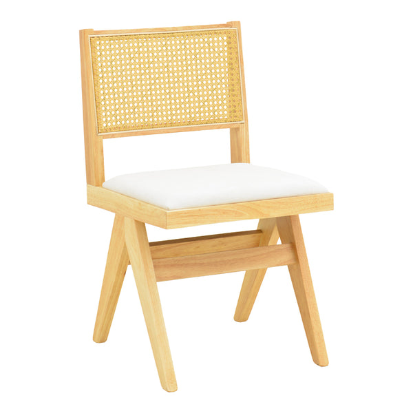Scaun din lemn Winslow, alb, 46x58x80 cm