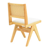 Scaun din lemn Winslow, alb, 46x58x80 cm