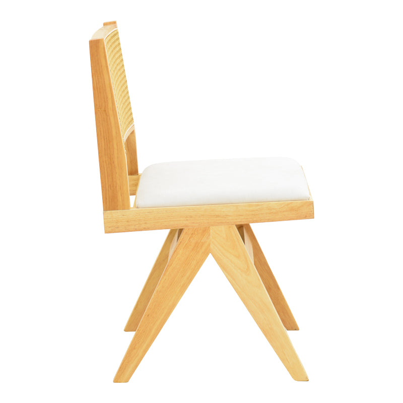 Scaun din lemn Winslow, alb, 46x58x80 cm