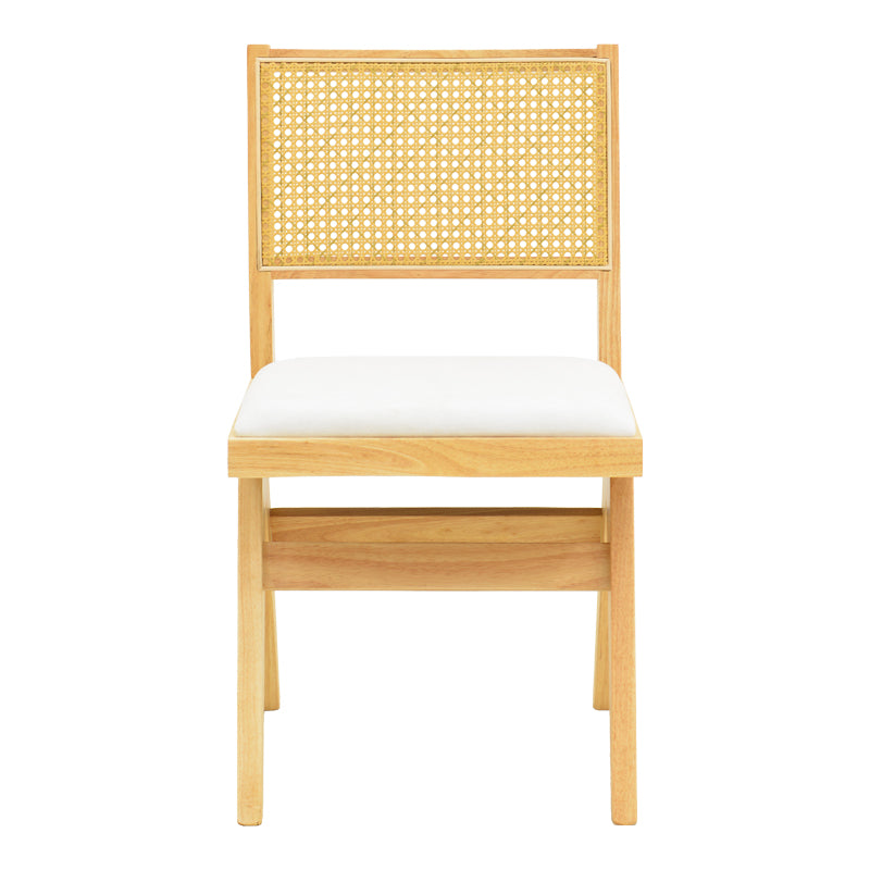 Scaun din lemn Winslow, alb, 46x58x80 cm
