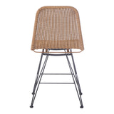 Scaun din ratan Pamela pe rattan, Natural, 44x58x82 cm