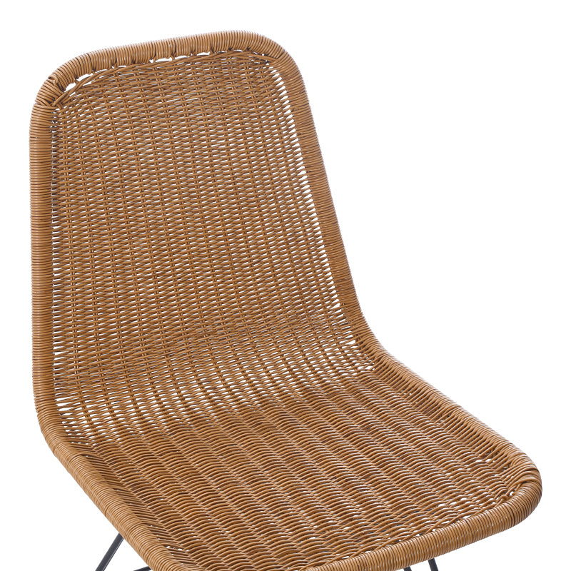 Scaun din ratan Pamela pe rattan, Natural, 44x58x82 cm, foto produs 7
