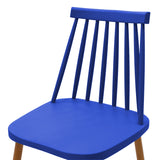 Scaun dining Aurora, Alb-Natural, polipropilena si metal, 42x50x77 cm - Blue-Natural