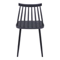 Scaun dining Aurora, Negru, polipropilena si metal, 42x49.5x77 cm, detaliu finisaj, metal, PP, polipropilenă, pentru living sau bucătărie