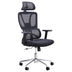 Scaun director birou Aish stofa plasa neagra 64x66x130cm