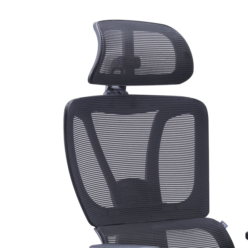 Scaun director birou Aish stofa plasa, neagra, 64x66x130 cm