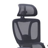 Scaun director birou Aish stofa plasa, neagra, 64x66x130 cm