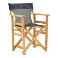 Scaun directorial Kompa din lemn de fag masiv, Natural - Tesatura neagra inchis Nexus 54x57 cm
