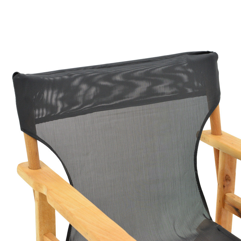 Scaun directorial Kompa din lemn de fag masiv, Natural - Tesatura neagra inchis Nexus, 54x57 cm, foto produs 6