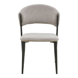 Scaun Dolez, Stofa, 49x59x82 cm - Gri