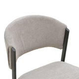 Scaun Dolez, Stofa, 49x59x82 cm - Gri