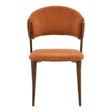 Scaun Dolez, Stofa, 49x59x82 cm - Teracota