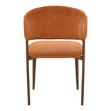 Scaun Dolez, Stofa, 49x59x82 cm - Teracota