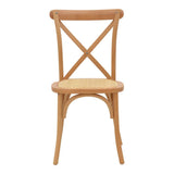 Scaun Dylon, Alb - Natural, 48x52x89 cm - Natural