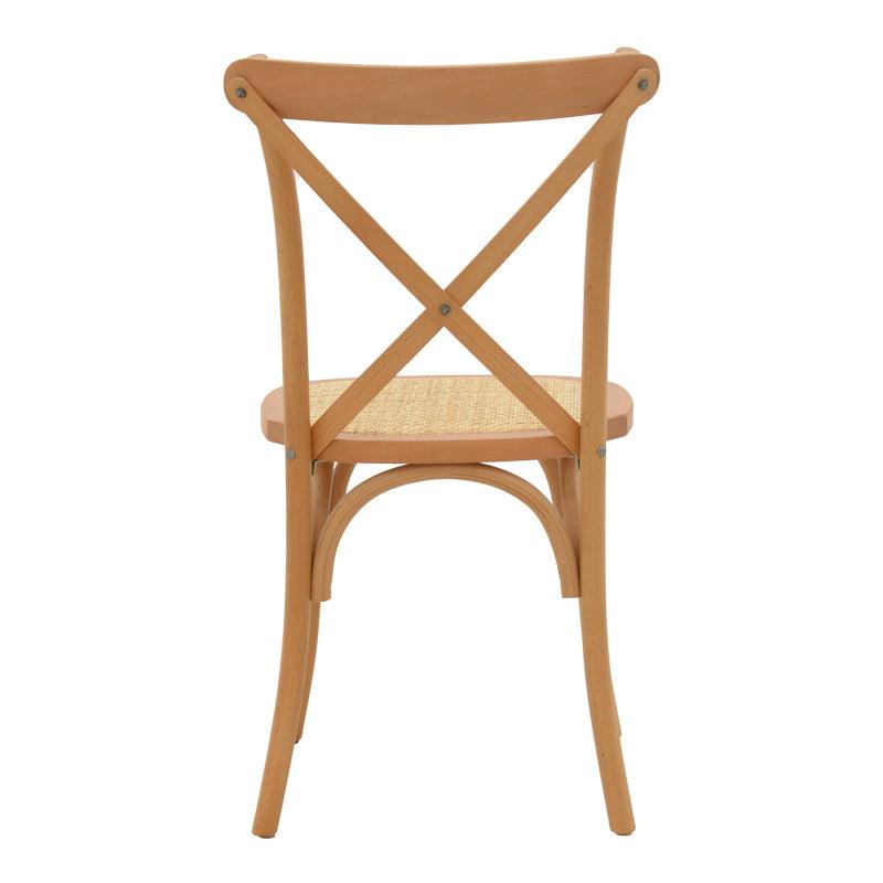 Scaun Dylon, Alb - Natural, 48x52x89 cm - Natural