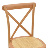 Scaun Dylon, Alb - Natural, 48x52x89 cm - Natural