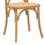 Scaun Dylon, Alb - Natural, 48x52x89 cm - Natural