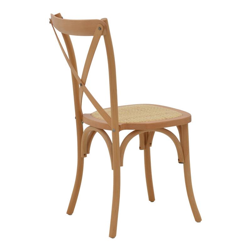 Scaun Dylon, Alb - Natural, 48x52x89 cm - Natural