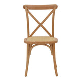 Scaun Dylon, Alb - Natural, 48x52x89 cm - Natural