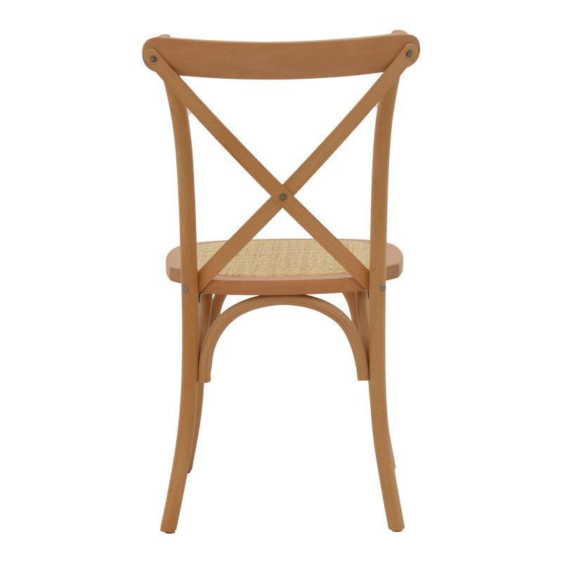 Scaun Dylon, Alb - Natural, 48x52x89 cm - Natural