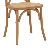 Scaun Dylon, Alb - Natural, 48x52x89 cm - Natural