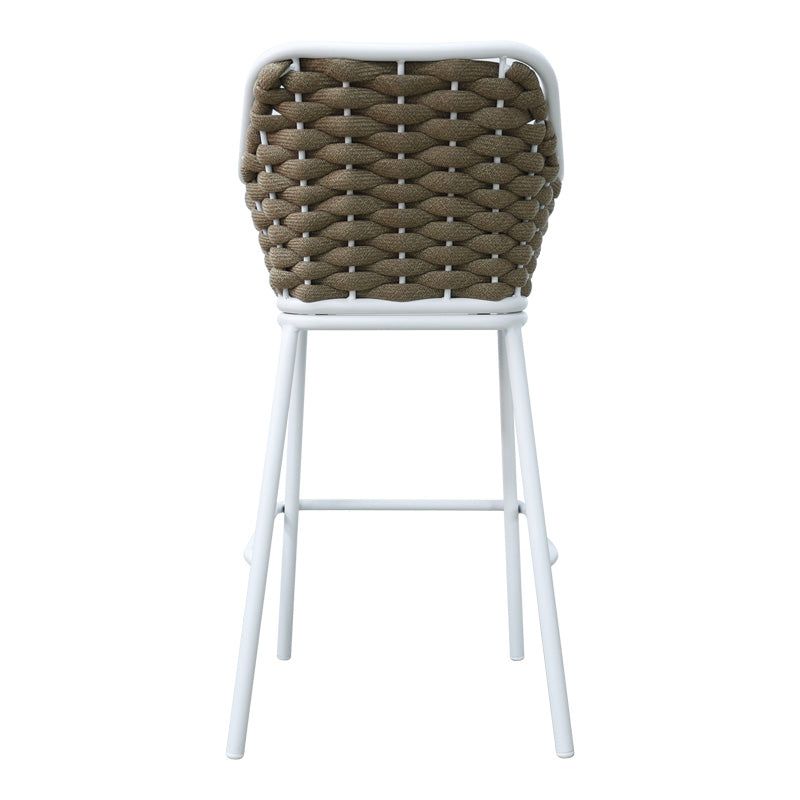Scaun e bar Zuki, Alb, 55x54x109 cm - Alb