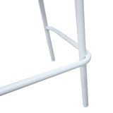 Scaun e bar Zuki, Alb, 55x54x109 cm - Alb