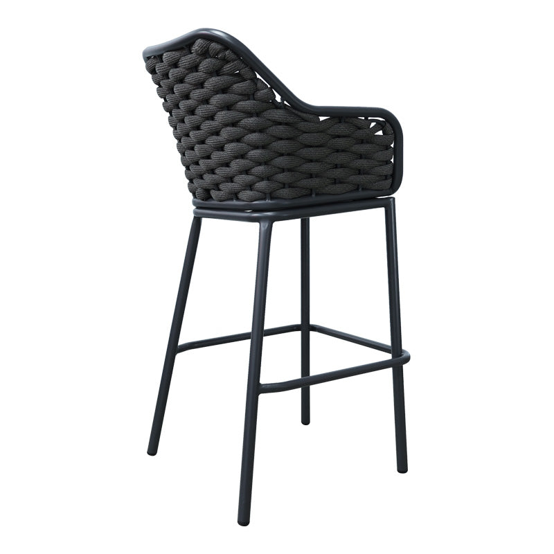 Scaun e bar Zuki, Alb, 55x54x109 cm - Gri