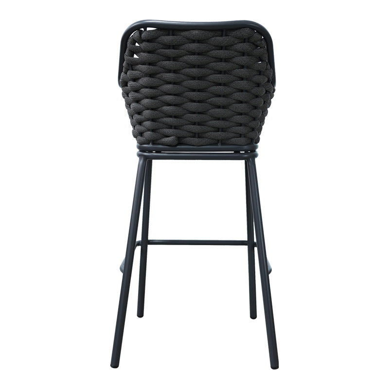 Scaun e bar Zuki, Alb, 55x54x109 cm - Gri