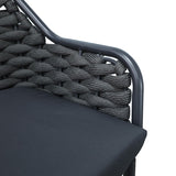 Scaun e bar Zuki, Alb, 55x54x109 cm - Gri