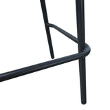 Scaun e bar Zuki, Alb, 55x54x109 cm - Gri