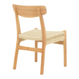 Scaun Eaprine frânghie Natural-cauciuc, 49x53x77 cm