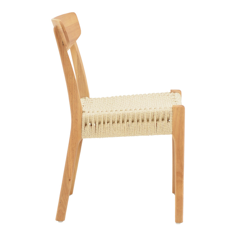 Scaun Eaprine frânghie Natural-cauciuc, 49x53x77 cm