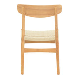 Scaun Eaprine frânghie Natural-cauciuc, 49x53x77 cm