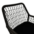 Scaun Elaiza lemn de tec si sfoara sintetica Natural cu perna, 58x60x90 cm, foto produs 6