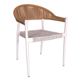Scaun Elation, Gri inchis - Alb, 56x62x77 cm - Alb