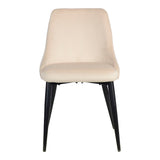 Scaun Zedna, Catifea, galbena, 51x58x84 cm - Bej