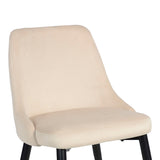 Scaun Zedna, Catifea, galbena, 51x58x84 cm - Bej