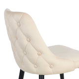 Scaun Zedna, Catifea, galbena, 51x58x84 cm - Bej