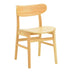 Scaun elegant cu lemn de cauciuc Lumnia, Lemn de Cauciuc, 46x50x76 cm