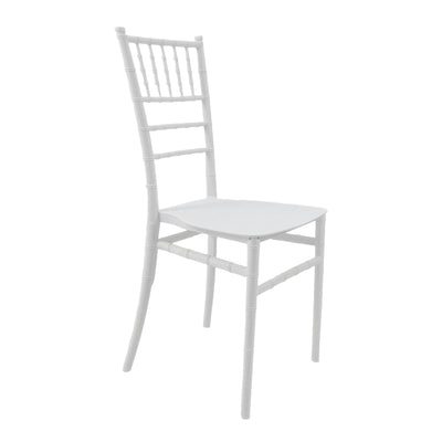 Scaun elegant Tiffany by, Alb Imaculat, Polipropilenă, 38x46x87 cm