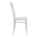 Scaun elegant Tiffany by, Alb Imaculat, Polipropilenă, 38x46x87 cm, perspectiva suplimentara