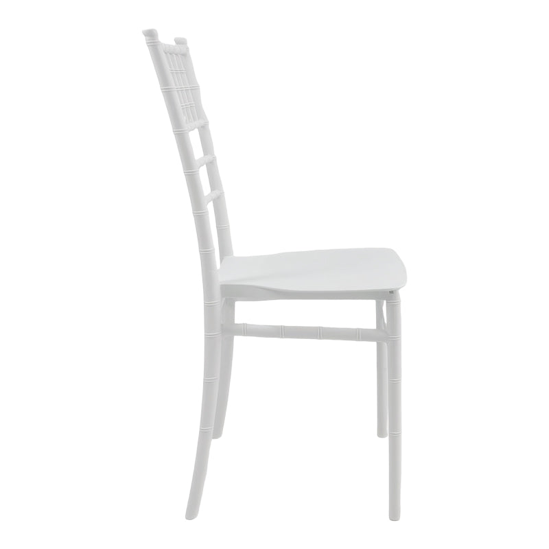 Scaun elegant Tiffany by, Alb Imaculat, Polipropilenă, 38x46x87 cm