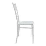 Scaun elegant Tiffany by, Alb Imaculat, Polipropilenă, 38x46x87 cm