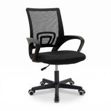 Scaun ergonomic de birou Berto II cu spatar din mesh – roz/negru, 60x48x85–95 cm - Negru