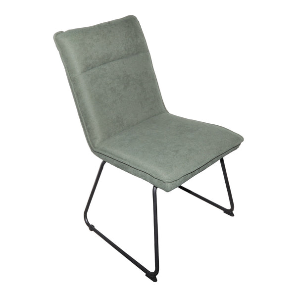 Scaun Essential acoperit cu stofa, verde, 54x59x89 cm