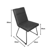 Scaun Essential acoperit cu stofa, verde, 54x59x89 cm, imagine suplimentara