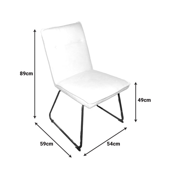 Scaun Essential bej cu tapiterie, neagra, 54x59x89 cm